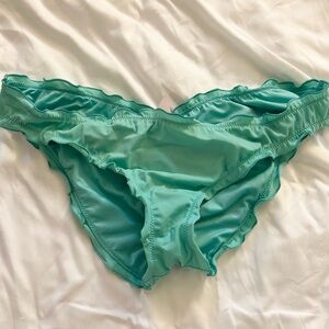 Victoria’s Secret Scrunch Bikini Bottoms Teal M